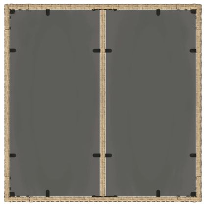 Комплект за хранене в градината 5 pcs Бежово полиратан