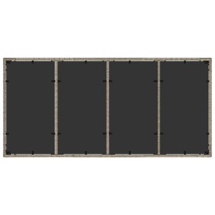 Комплект за хранене в градината 7 pcs Светлосиво полиратан