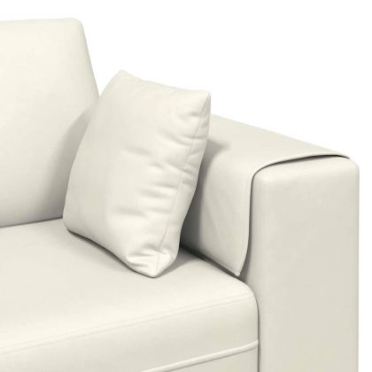 Диван с възглавница Крем 250 x 77 x 76 см Кадифе