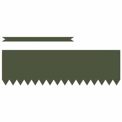 Ограда за трева 30 pcs Маслинено зелено 100 x 0,05 x 30 см