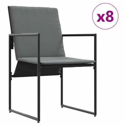 Комплект за хранене в градината 9 pcs Черно Стомана