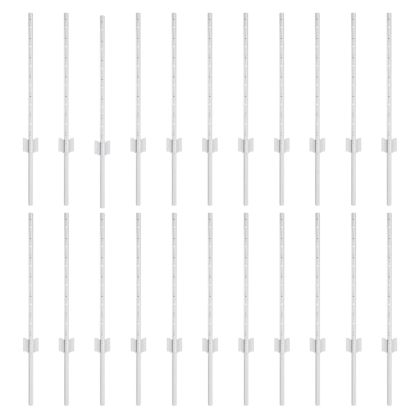 Стълб за ограда. 22 pcs Сребрист 100 cm Стомана