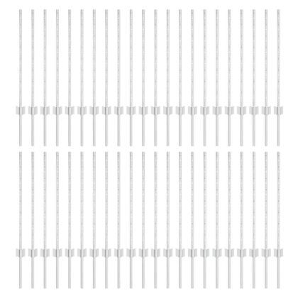 Стълб за ограда. 44 pcs Сребрист 120 cm Стомана