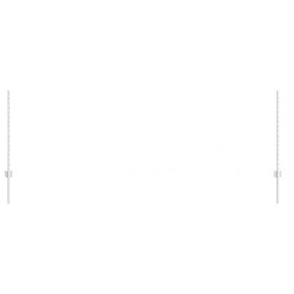 Стълб за ограда. 44 pcs Сребрист 140 cm Стомана