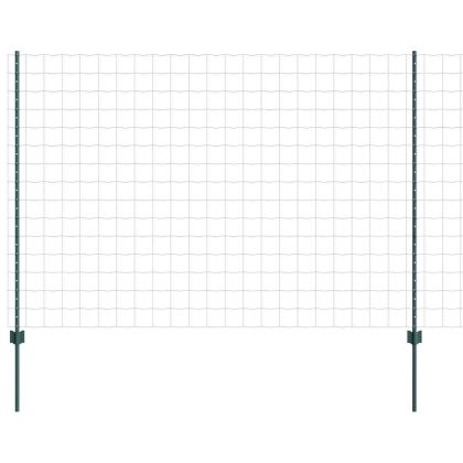 Ограда с пост Зелен 1,5 x 10 m Стомана