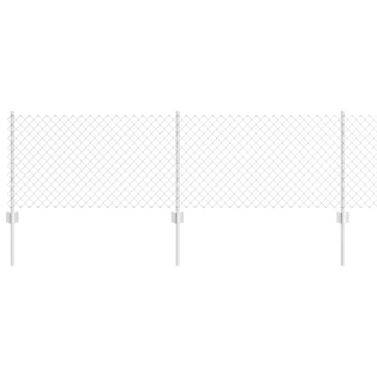 Ограда с пост Сребрист 0,6 x 10 м Стомана