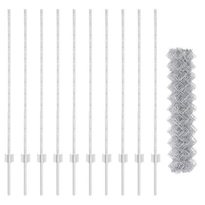 Ограда с пост Сребрист 1,2 x 10 m Стомана