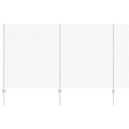 Ограда с пост Сребрист 1,4 x 10 m Стомана