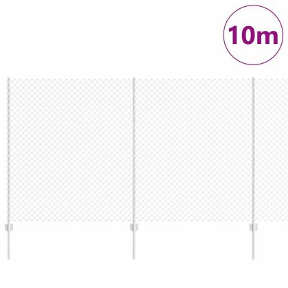 Ограда с пост Сребрист 1,4 x 10 m Стомана