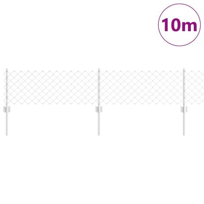 Ограда с пост Сребрист 0,4 x 10 м Стомана