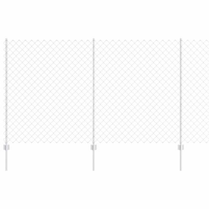 Ограда с пост Сребрист 1,4 x 10 m Стомана