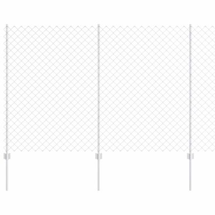 Ограда с пост Сребрист 1,5 x 10 m Стомана