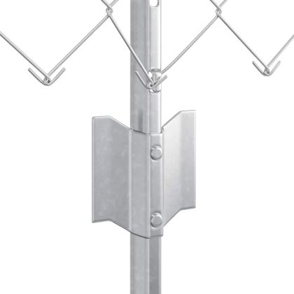 Ограда с пост Сребрист 0,4 x 25 м Стомана