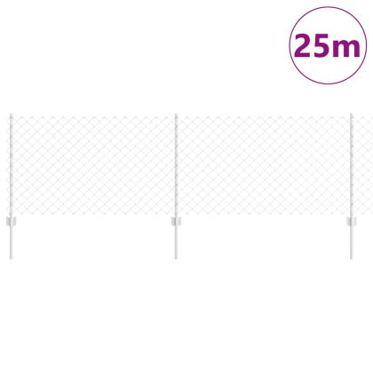 Ограда с пост Сребрист 0,8 x 25 m Стомана