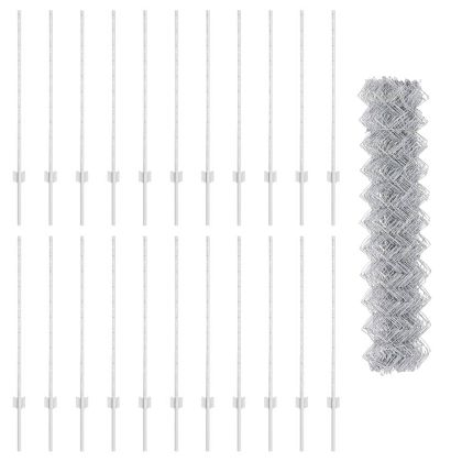 Ограда с пост Сребрист 1 x 25 m Стомана