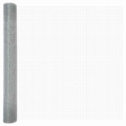 Ограда с пост Сребрист 1 x 10 m Стомана