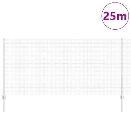 Ограда с пост Сребрист 1,2 x 25 m Стомана