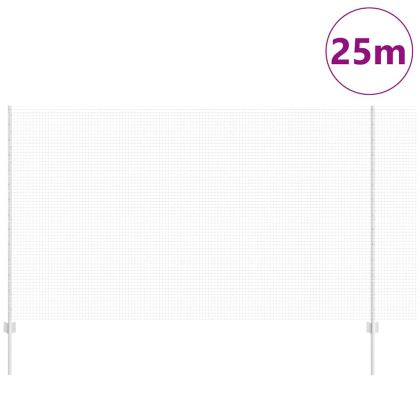 Ограда с пост Сребрист 1,4 x 25 m Стомана