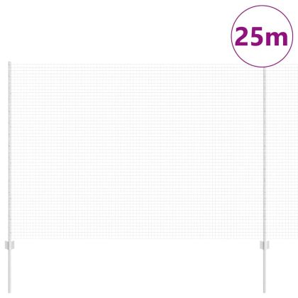 Ограда с пост Сребрист 1,5 x 25 m Стомана