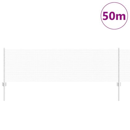 Ограда с пост Сребрист 0,6 x 50 м Стомана