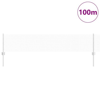 Ограда с пост Сребрист 0,4 x 100 м Стомана