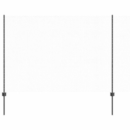 Ограда с пост Сив 1,5 x 10 m Стомана и PVC