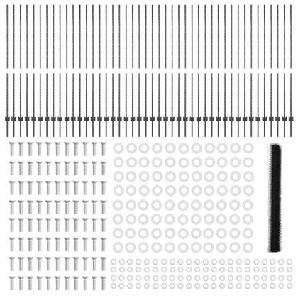 Ограда с пост Сив 1,5 x 100 м Стомана