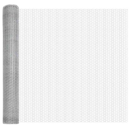 Ограда с пост Сребрист 1,2 x 10 m Стомана