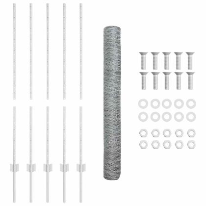 Ограда с пост Сребрист 1,2 x 10 m Стомана