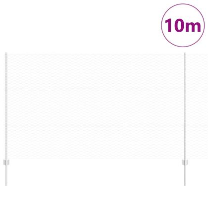 Ограда с пост Сребрист 1,4 x 10 m Стомана