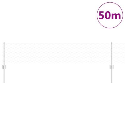 Ограда с пост Сребрист 0,4 x 50 м Стомана