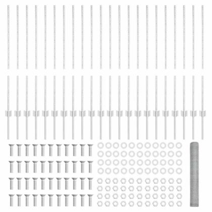 Ограда с пост Сребрист 1 x 50 m Стомана