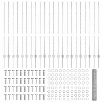 Ограда с пост Сребрист 1,2 x 50 m Стомана