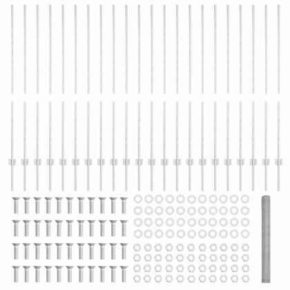 Ограда с пост Сребрист 1,4 x 50 m Стомана