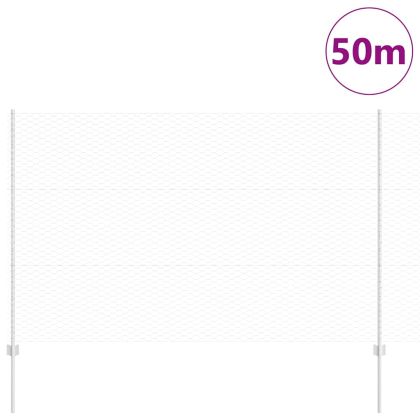 Ограда с пост Сребрист 1,5 x 50 m Стомана