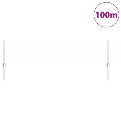 Ограда с пост Сребрист 0,4 x 100 м Стомана