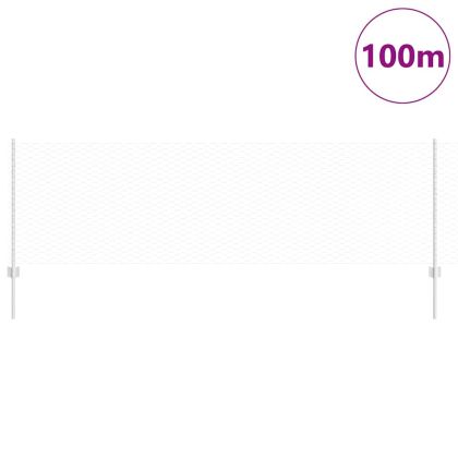 Ограда с пост Сребрист 0,8 x 100 м Стомана