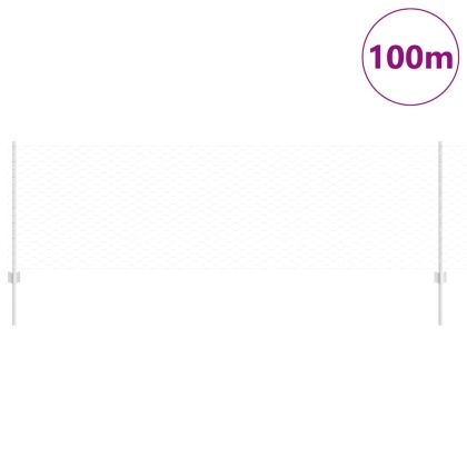 Ограда с пост Сребрист 0,8 x 100 м Стомана