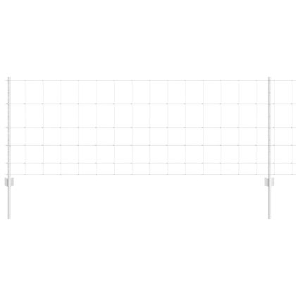 Ограда с пост Сребрист 0,8 x 25 m Стомана
