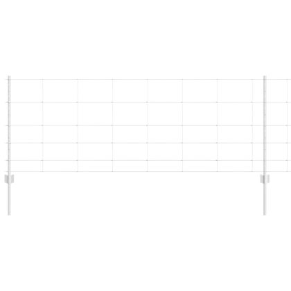 Ограда с пост Сребрист 0,8 x 25 m Стомана