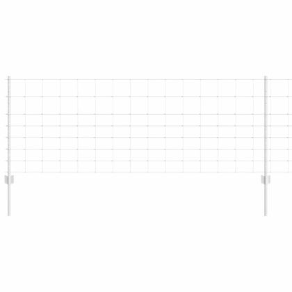 Ограда с пост Сребрист 0,8 x 25 m Стомана
