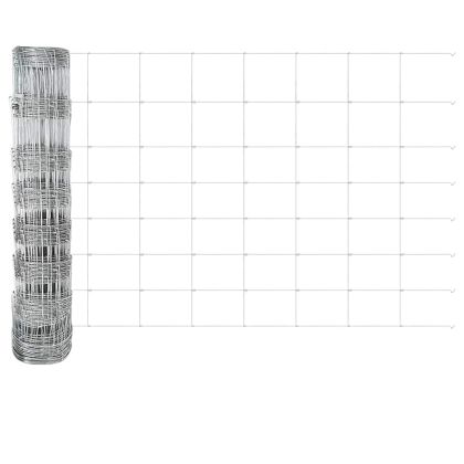 Ограда с пост Сребрист 0,8 x 25 m Стомана