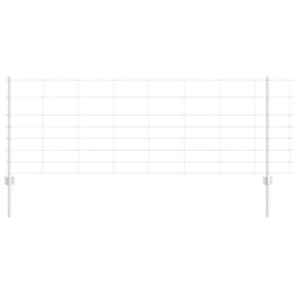 Ограда с пост Сребрист 0,8 x 25 m Стомана