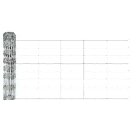 Ограда с пост Сребрист 0,8 x 25 m Стомана