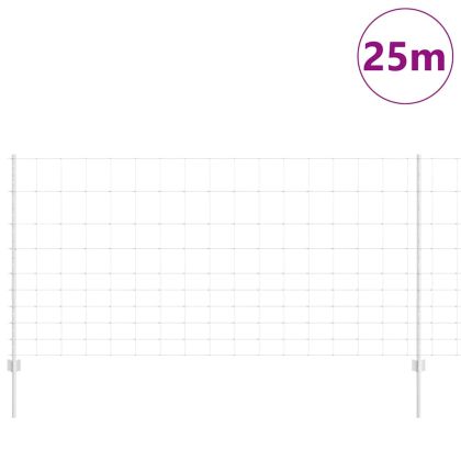 Ограда с пост Сребрист 1,2 x 25 m Стомана