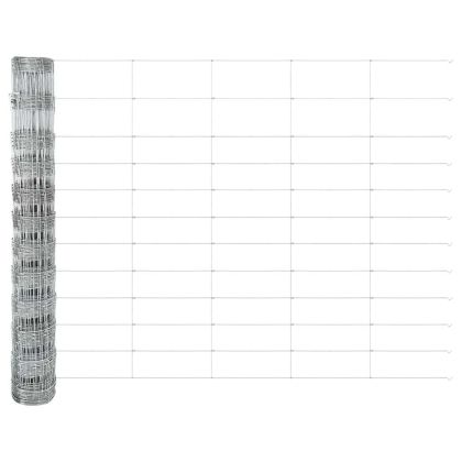 Ограда с пост Сребрист 1,2 x 25 m Стомана