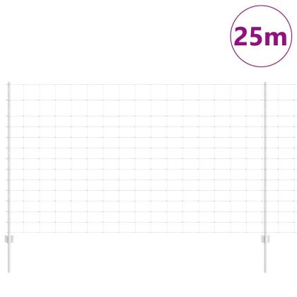 Ограда с пост Сребрист 1,4 x 25 m Стомана