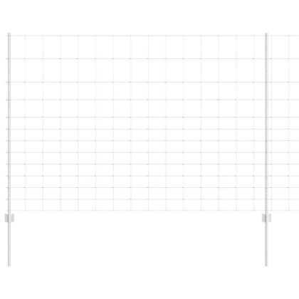 Ограда с пост Сребрист 1,5 x 25 m Стомана