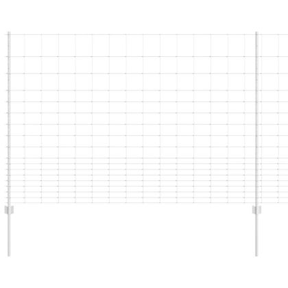 Ограда с пост Сребрист 1,5 x 25 m Стомана