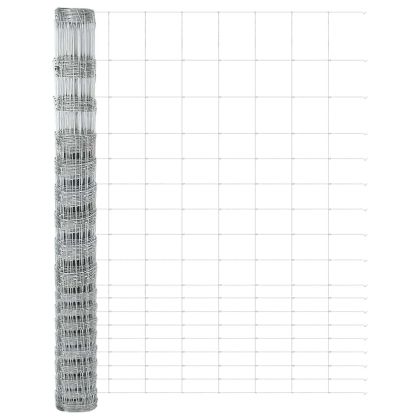 Ограда с пост Сребрист 1,5 x 25 m Стомана